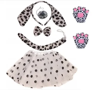 Strój Pieska, Dalmatyńczyk, zestaw, 6 elementów