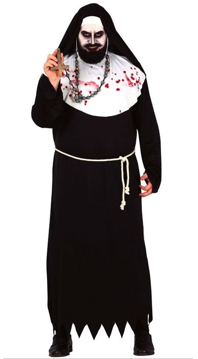 Strój, zakonnica, mnich, zakonnik, halloween, rozmiar XL