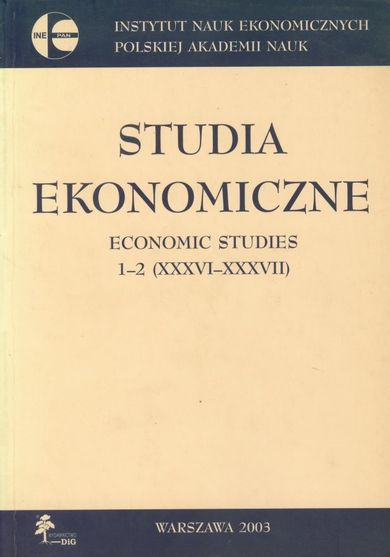 Studia ekonomiczne. Economic studies 1-2