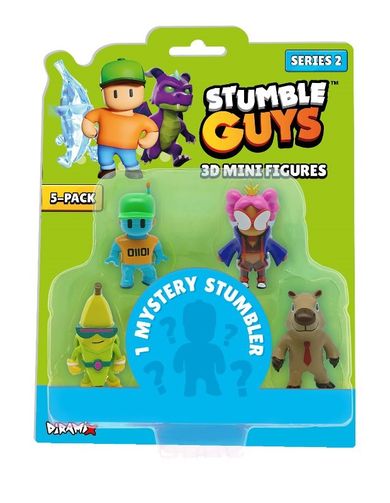 Stumble Guys, Stumble Guys, zestaw mini figurek, 5szt.