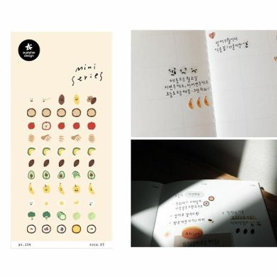 Suatelier, naklejki mini, jedzenie