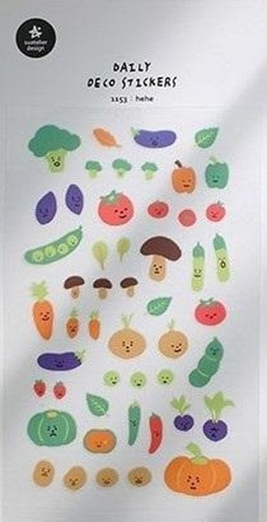 Suatelier, naklejki ozdobne, Śmieszne warzywa