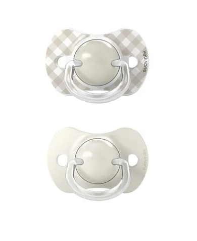 Suavinex, SX Pro, Wild & Free, smoczek fizjologiczny, beżowy, 0-6 m, 2 szt.