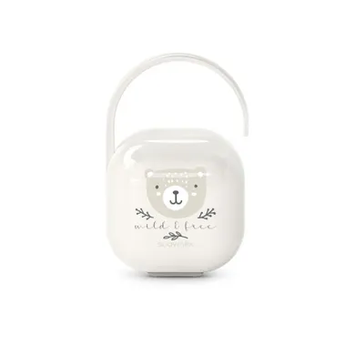 Suavinex, Wild & Free, etui na smoczek, beżowe