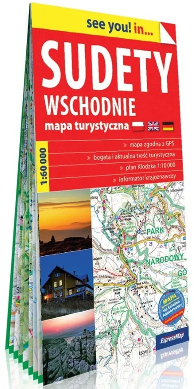 Sudety Wschodnie. Papierowa mapa turystyczna. Skala 1:60 000