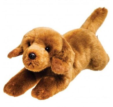 Suki, leżący jamnik, maskotka, 30 cm