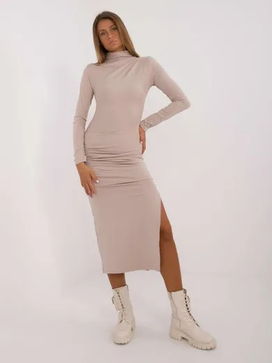 Sukienka damska, beżowa, Lakerta