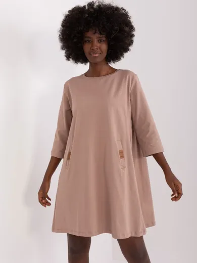 Sukienka damska, beżowa, Relevance