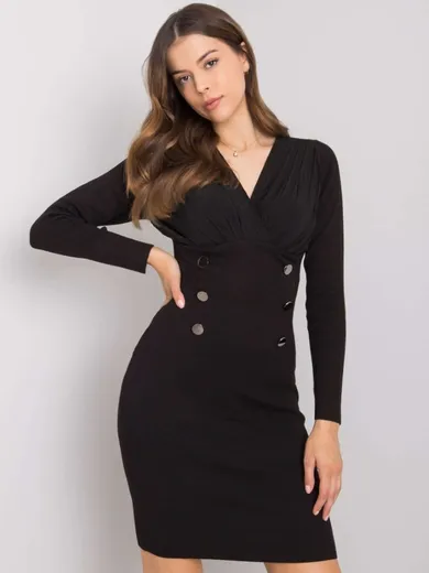 Sukienka damska, czarna, Jean Louis Francoise