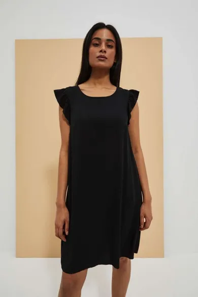 Sukienka damska, czarna, Moodo