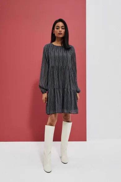 Sukienka damska, czarna, Moodo