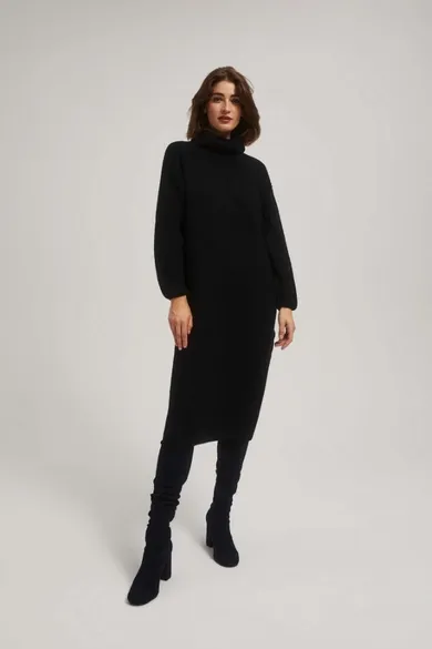 Sukienka damska, czarna, Moodo