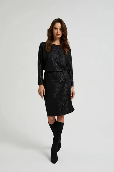 Sukienka damska, czarna, Moodo