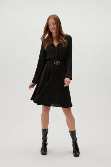 Sukienka damska, czarna, Moodo