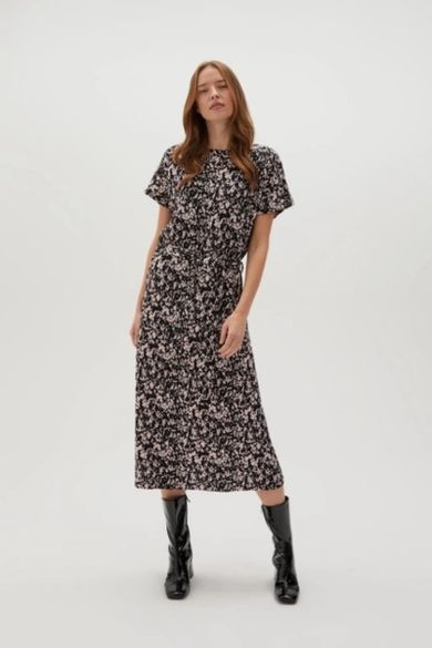 Sukienka damska, czarna, Moodo