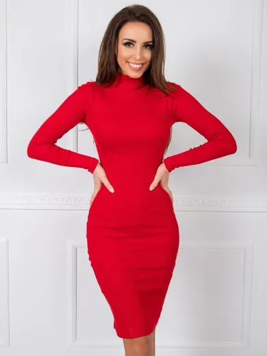 Sukienka damska, czerwona, Rue Paris