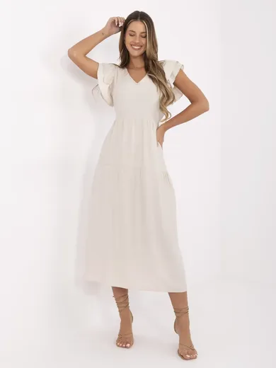 Sukienka damska, ecru, Italy Moda