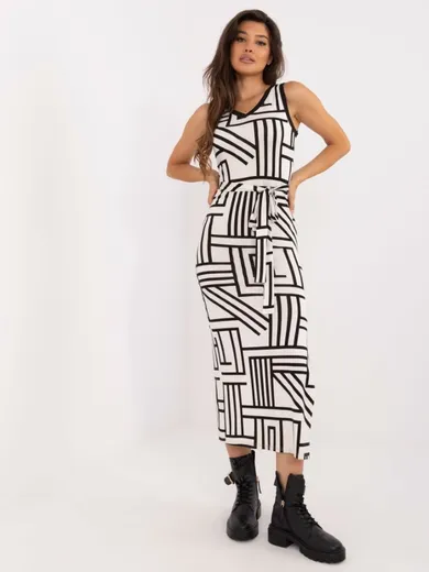 Sukienka damska, ecru, Lakerta