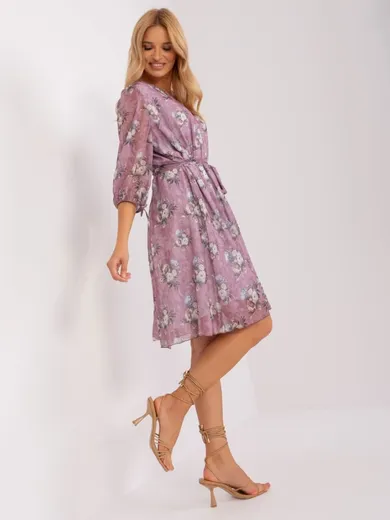 Sukienka damska, fioletowa, Lakerta