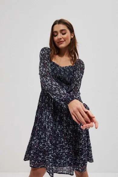 Sukienka damska, granatowa, Moodo