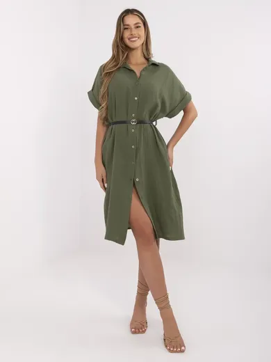Sukienka damska, khaki, Italy Moda
