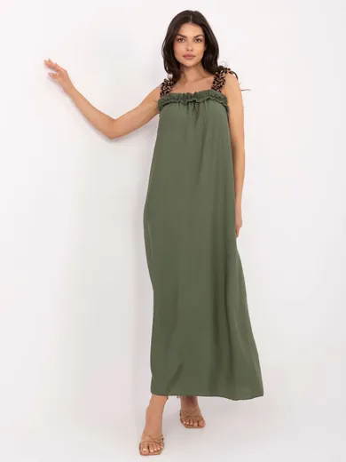 Sukienka damska, khaki, Italy Moda