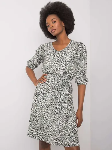 Sukienka damska, khaki, Lakerta