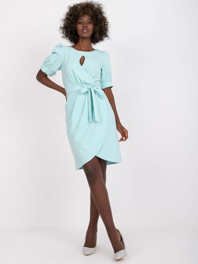 Sukienka damska, miętowa, Lakerta