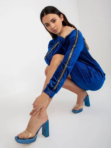 Sukienka damska, niebieska, Lakerta