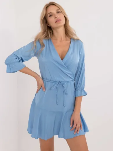 Sukienka damska, niebieska, Lakerta