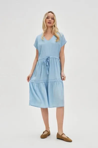 Sukienka damska, niebieska, Moodo