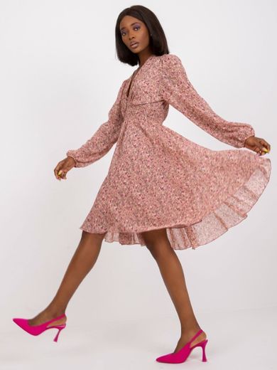 Sukienka damska, różowa, Zuluna
