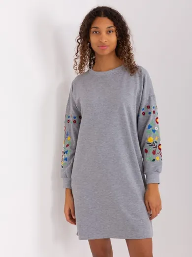 Sukienka damska, szara, Rue Paris