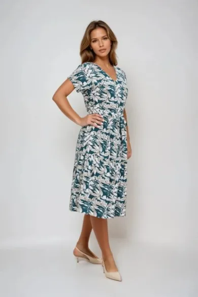 Sukienka damska, zielona, Moodo