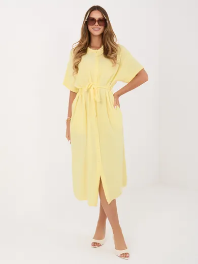 Sukienka damska, żółta, Italy Moda