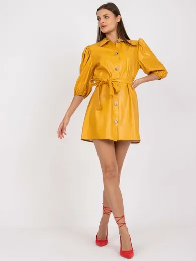 Sukienka damska, żółta, Lakerta