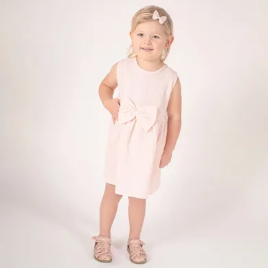 Sukienka dziewczęca bez rękawów, różowa, Nicol