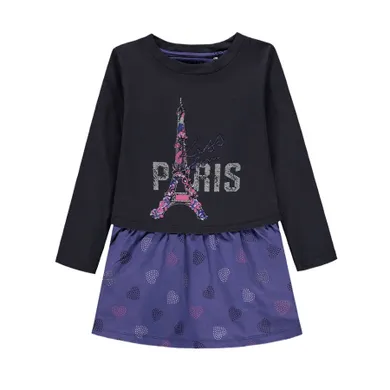 Sukienka dziewczęca z długim rękawem, mix, Kanz