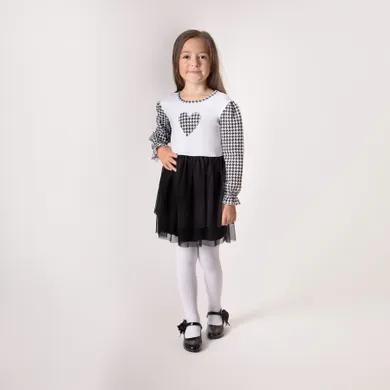 Sukienka dziewczęca z długim rękawem, mix, Nicol