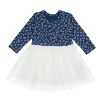 Sukienka dziewczęca z długim rękawem, mix, Nicol