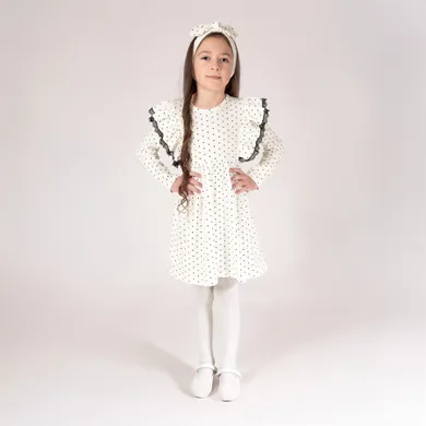 Sukienka dziewczęca z długim rękawem, mix, Nicol