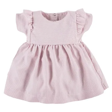 Sukienka dziewczęca z krótkim rękawem, różowa, Eevi
