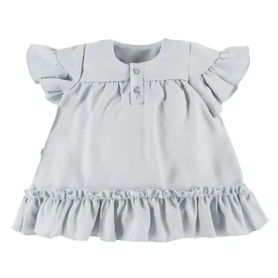 Sukienka dziewczęca z krótkim rękawem, zielona, Eevi