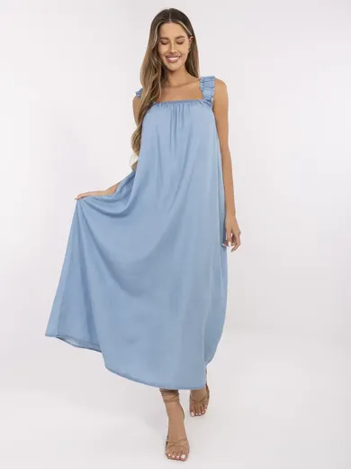 Sukienka jeansowa damska, niebieska, Italy Moda