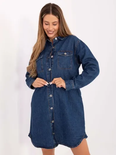 Sukienka jeansowa damska, niebieska, Sublevel