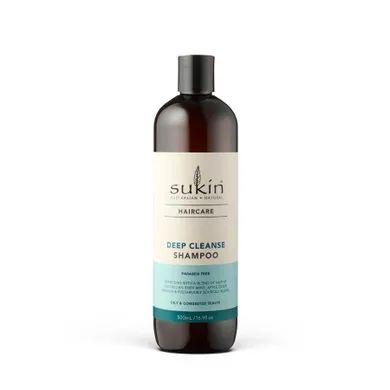 Sukin, Deep Cleanse, szampon głęboko oczyszczający włosy, 500 ml