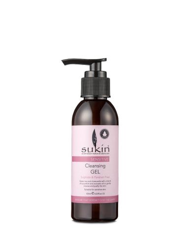 Sukin, Sensitive, oczyszczający żel do mycia twarzy, skóra wrażliwa, 125 ml