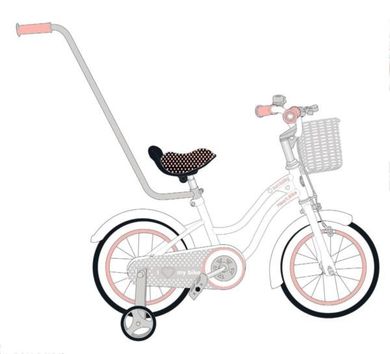 Sun Baby, Heart bike, rowerek dla dzieci, 12" biało-morelowy