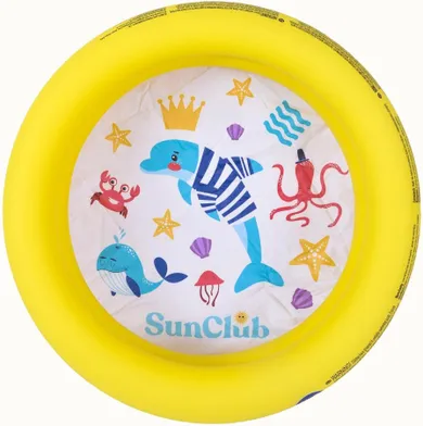 Sun Club, dmuchany basen, 2-pierścieniowy, żółty, 76-20 cm