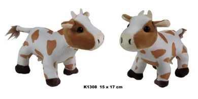 Sun-Day, Krowa brązowe łaty, maskotka, 17 cm